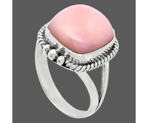 Pink Opal Ring size-8 SDR241036 R-1253, 12x12 mm