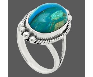 Peruvian Opalina Ring size-9 SDR241044 R-1253, 11x16 mm