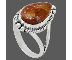 Rare Cady Mountain Agate Ring size-8 SDR241048 R-1253, 10x16 mm