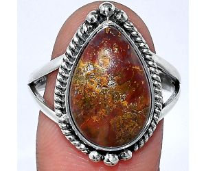 Rare Cady Mountain Agate Ring size-9.5 SDR241051 R-1253, 11x17 mm