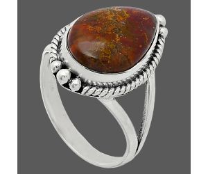 Rare Cady Mountain Agate Ring size-9.5 SDR241051 R-1253, 11x17 mm