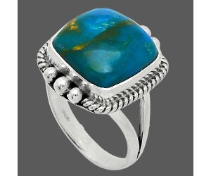 Peruvian Opalina Ring size-8 SDR241064 R-1253, 13x13 mm