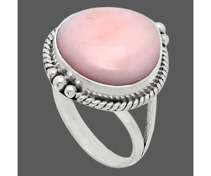 Pink Opal Ring size-8.5 SDR241084 R-1253, 16x16 mm