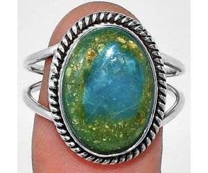 Peruvian Opalina Ring size-9.5 SDR241130 R-1068, 12x17 mm