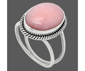 Pink Opal Ring size-9 SDR241133 R-1068, 12x17 mm