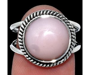 Pink Opal Ring size-7 SDR241140 R-1068, 12x12 mm