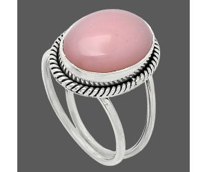 Pink Opal Ring size-8.5 SDR241141 R-1068, 12x15 mm