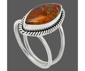 Rare Cady Mountain Agate Ring size-8.5 SDR241148 R-1068, 9x17 mm