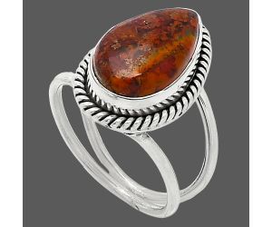 Rare Cady Mountain Agate Ring size-7 SDR241158 R-1068, 9x15 mm