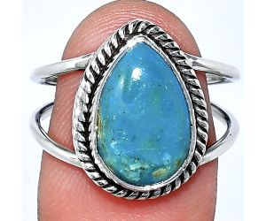 Peruvian Opalina Ring size-8.5 SDR241161 R-1068, 9x14 mm