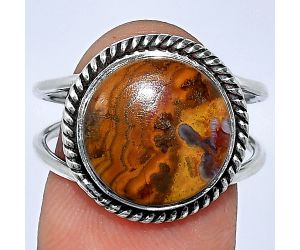 Rare Cady Mountain Agate Ring size-8.5 SDR241177 R-1068, 13x13 mm