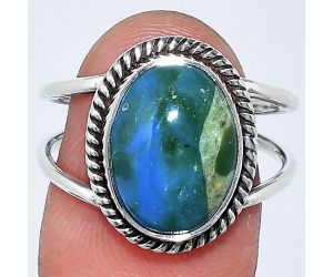 Peruvian Opalina Ring size-8.5 SDR241184 R-1068, 10x14 mm