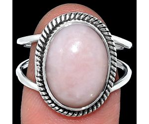 Pink Opal Ring size-8.5 SDR241186 R-1068, 11x15 mm