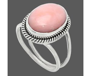 Pink Opal Ring size-8.5 SDR241186 R-1068, 11x15 mm