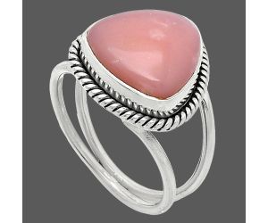 Pink Opal Ring size-8 SDR241187 R-1068, 13x13 mm