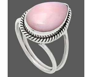 Pink Opal Ring size-10 SDR241188 R-1068, 11x17 mm