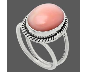 Pink Opal Ring size-7 SDR241190 R-1068, 10x14 mm