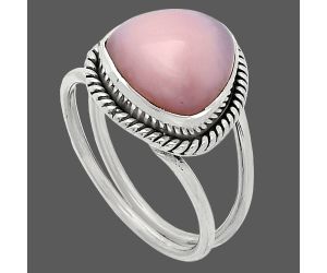 Pink Opal Ring size-8 SDR241191 R-1068, 11x11 mm