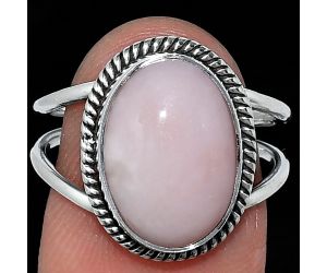 Pink Opal Ring size-8 SDR241193 R-1068, 10x14 mm