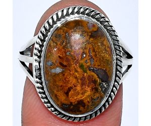 Rare Cady Mountain Agate Ring size-8.5 SDR241212 R-1010, 12x16 mm