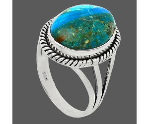 Peruvian Opalina Ring size-8 SDR241229 R-1010, 11x15 mm