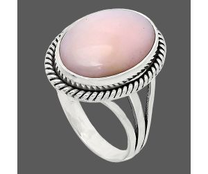 Pink Opal Ring size-8 SDR241238 R-1010, 12x16 mm