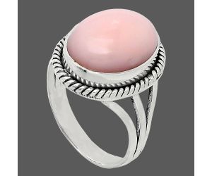 Pink Opal Ring size-7 SDR241239 R-1010, 11x15 mm