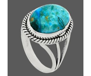 Peruvian Opalina Ring size-8 SDR241263 R-1010, 11x15 mm