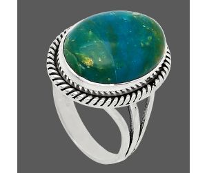 Peruvian Opalina Ring size-7 SDR241265 R-1010, 12x16 mm