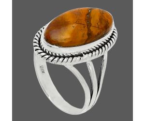 Rare Cady Mountain Agate Ring size-8.5 SDR241269 R-1010, 9x18 mm