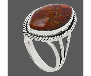 Rare Cady Mountain Agate Ring size-9 SDR241272 R-1010, 11x19 mm