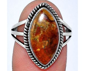 Rare Cady Mountain Agate Ring size-8 SDR241277 R-1010, 9x18 mm