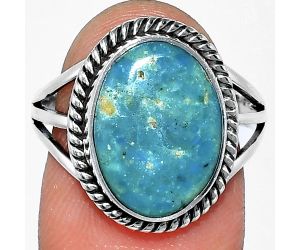 Peruvian Opalina Ring size-8.5 SDR241280 R-1010, 11x15 mm