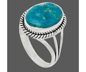 Peruvian Opalina Ring size-8.5 SDR241280 R-1010, 11x15 mm