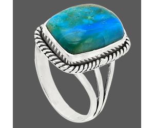 Peruvian Opalina Ring size-8 SDR241281 R-1010, 11x14 mm