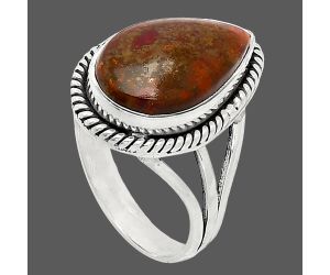 Rare Cady Mountain Agate Ring size-7 SDR241284 R-1010, 10x15 mm