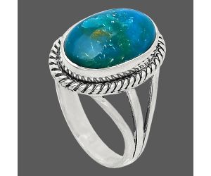 Peruvian Opalina Ring size-8.5 SDR241286 R-1010, 9x14 mm