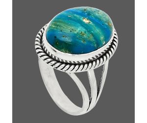 Peruvian Opalina Ring size-7 SDR241287 R-1010, 11x15 mm