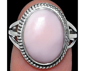 Pink Opal Ring size-8 SDR241291 R-1010, 11x15 mm