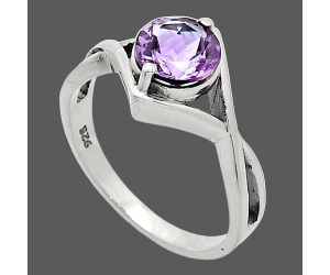 Amethyst Ring size-7 SDR241306 R-1026, 7x7 mm