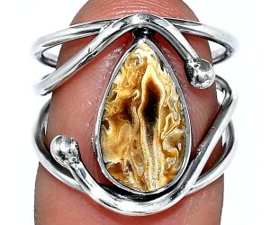 Rock Calcy Ring size-6 SDR241415 R-1683, 8x13 mm