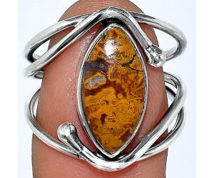 Rare Cady Mountain Agate Ring size-8 SDR241424 R-1683, 8x16 mm