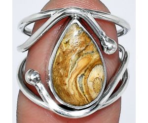 Rock Calcy Ring size-6 SDR241427 R-1683, 9x14 mm