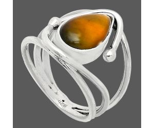 Tiger Eye Ring size-7 SDR241444 R-1683, 8x13 mm