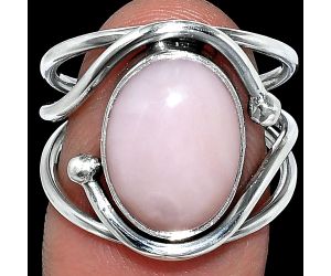 Pink Opal Ring size-7 SDR241464 R-1683, 10x14 mm