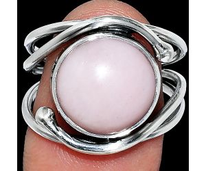 Pink Opal Ring size-8 SDR241469 R-1683, 13x13 mm