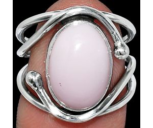 Pink Opal Ring size-6 SDR241470 R-1683, 10x13 mm