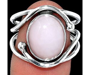 Pink Opal Ring size-8 SDR241474 R-1683, 10x12 mm