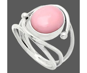 Pink Opal Ring size-8 SDR241475 R-1683, 10x13 mm