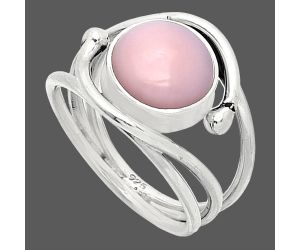 Pink Opal Ring size-7.5 SDR241480 R-1683, 10x10 mm